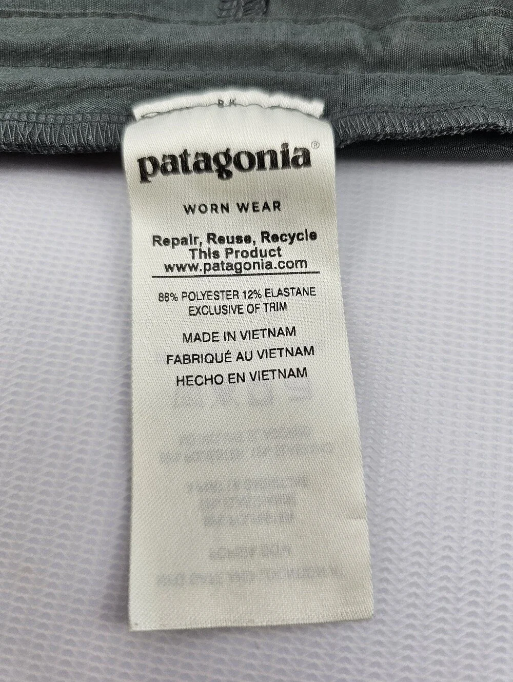 Patagonia Women's Cinch Tech Fishing Skort Size Gray Green Size Medium